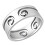 Ocelový prsten spirála