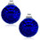 8mm – Modrá broušená skleněná kulička