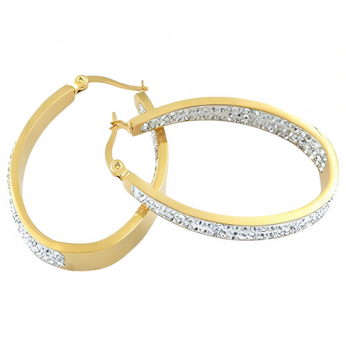 ŠPERKYLA.CZ • Náušnice - 3NE49548 - Kruhy - 40 x 26 mm - 9.4g