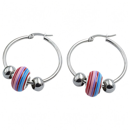 ŠPERKYLA.CZ • Náušnice - 3NE51989 - 33 x 2 mm - 12g