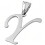 Přívěsek ve tvaru písmene Y ve stříbrné barvě 6PP0376