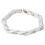 Náramek s bílými články, délka 205 mm, šířka 8 mm, váha 30 g.
