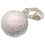 Přívěsek s matnou kouličkou o průměru 12 mm ve stříbrné barvě.