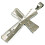 Přívěsek ve tvaru kříže s kamínky, rozměry: Délka 60 mm, Šířka 43 mm, Výška 3 mm.