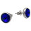 Náušnice s modrým kamenem, průměr 10 mm, pár, váha 3 g.