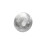 Ocelový prsten s kulatou ozdobou, stříbrná barva, výška 30 mm.