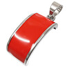 Přívěsek s červenou barvou, rozměry 35mm x 17mm, moderní design pro každodenní nošení.