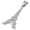 Eiffelova věž - ocelový přívěsek s kamínky, rozměr 44x19.5mm, hmotnost 4g