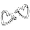 Náušnice ve tvaru srdce, rozměr 16x14mm, pár.